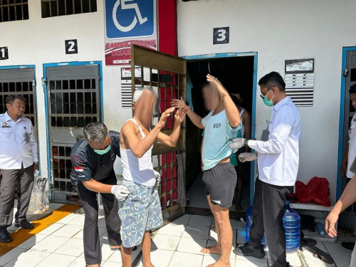 Lapas Bangkinang Razia Kamar Hunian Warga Binaan