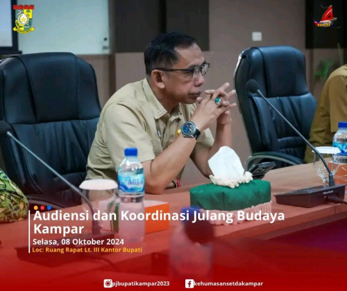 Asisten III Wakili Penjabat Bupati dalam Rapat Audiensi dan Koordinasi Julang Budaya Kampar