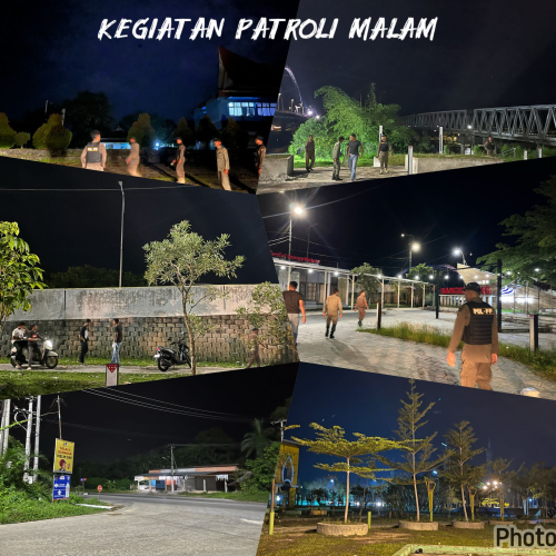 Tugu Sajoangan, Taman Kota dan Jembatan WFC Jadi Target Lokasi Patroli Malam Satpol-PP Kampar