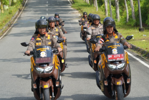 Kendarai NMAX, Kasatpol-PP Kampar Arizon Patroli Wilayah Kota Bangkinang