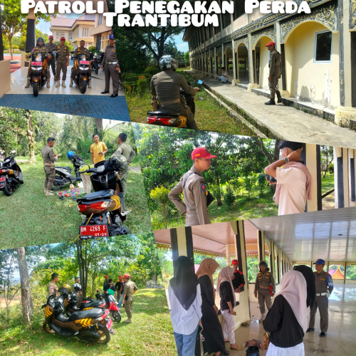 Satpol-PP Kampar Bubarkan 4 Remaja Bukan Muhrim di Tugu Batu Hitam dan Tigo Tungku Sajoangan