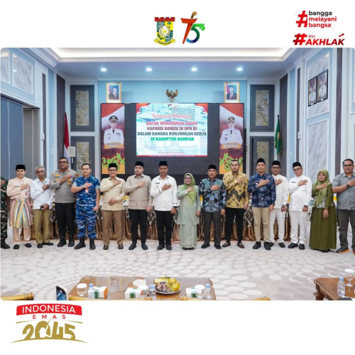 Bupati Kampar Ahmad Yuzar Terima Kunker Komisi III DPR RI, Bahas Makan Bergizi Gratis