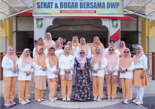 Wakil Bupati Kampar Resmikan Program Sehat dan Bugar Dharma Wanita