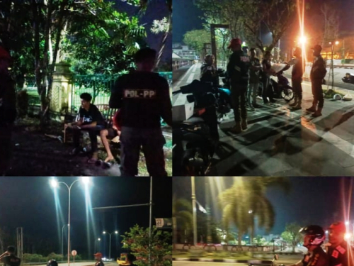 Satpol PP Gelar Patroli Malam di Kabupaten Kampar, Edukasi Remaja Nongkrong Hingga Larut