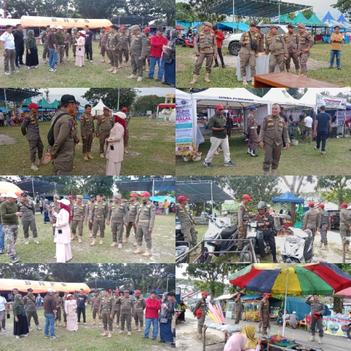 Satpol PP Kampar Siaga Amankan Pesta Rakyat HUT ke-76, Situasi Kondusif