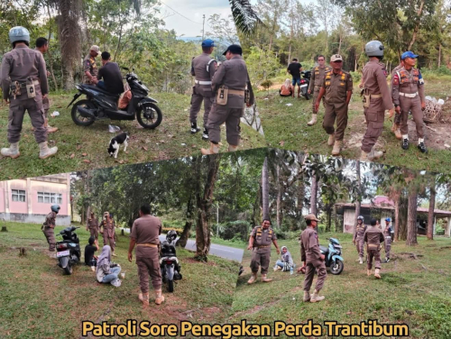Satpol PP Kampar Gelar Patroli Penegakan Perda di Sejumlah Titik Keramaian