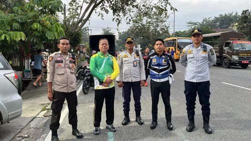 Dishub Kampar Siagakan Personel Amankan Fun Run 5K HUT ke-76 Kampar