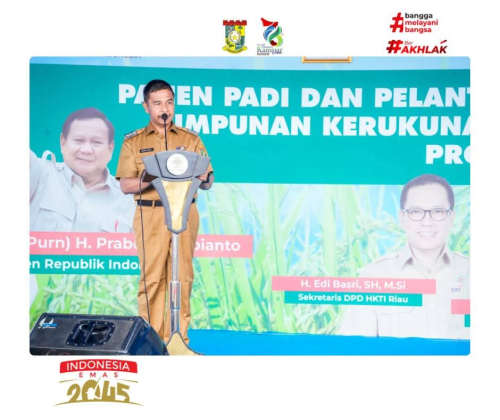 Bupati Kampar Ahmad Yuzar Hadiri Pelantikan DPD HKTI Riau, Tegaskan Komitmen Dukung Petani