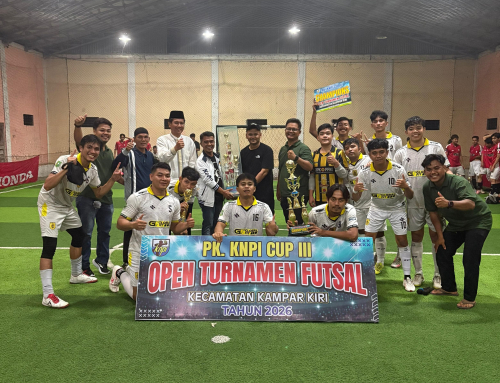 TUTUP OPEN TURNAMENT FUTSAL PK KNPI III, EKO SUTRISNO AJAK PEMUDA TERUS BERKREASI POSITIF