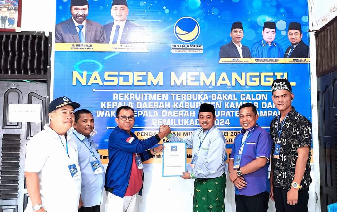 Pilbup Kampar, Repol Siap Berkolaborasi Bersama Nasdem