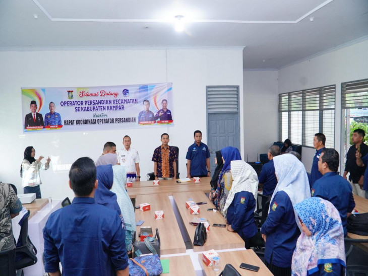 Dinas Kominfo Kampar Gelar Rapat Koordinasi Operator Persandian Kecamatan Se-Kabupaten