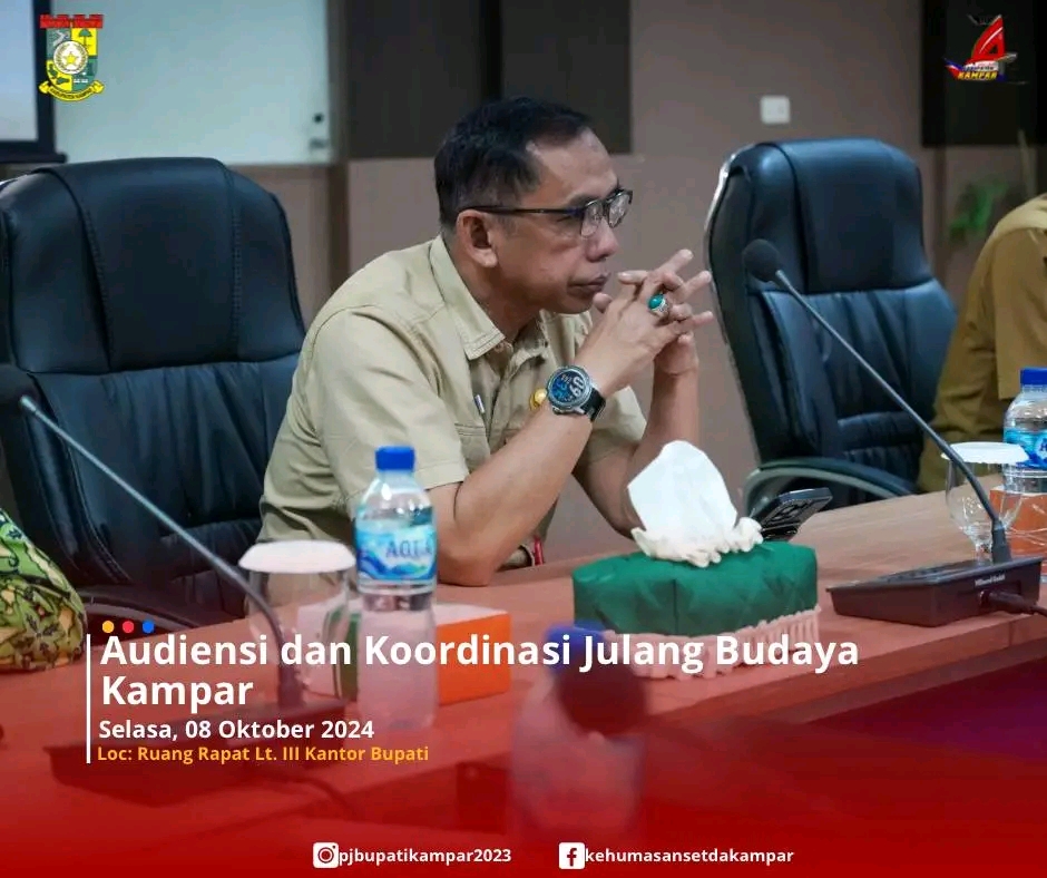 Asisten III Wakili Penjabat Bupati dalam Rapat Audiensi dan Koordinasi Julang Budaya Kampar