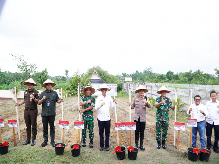 Pj Bupati Kampar Ikuti  Launching Gugus Tugas Polri Mendukung Ketahanan Pangan