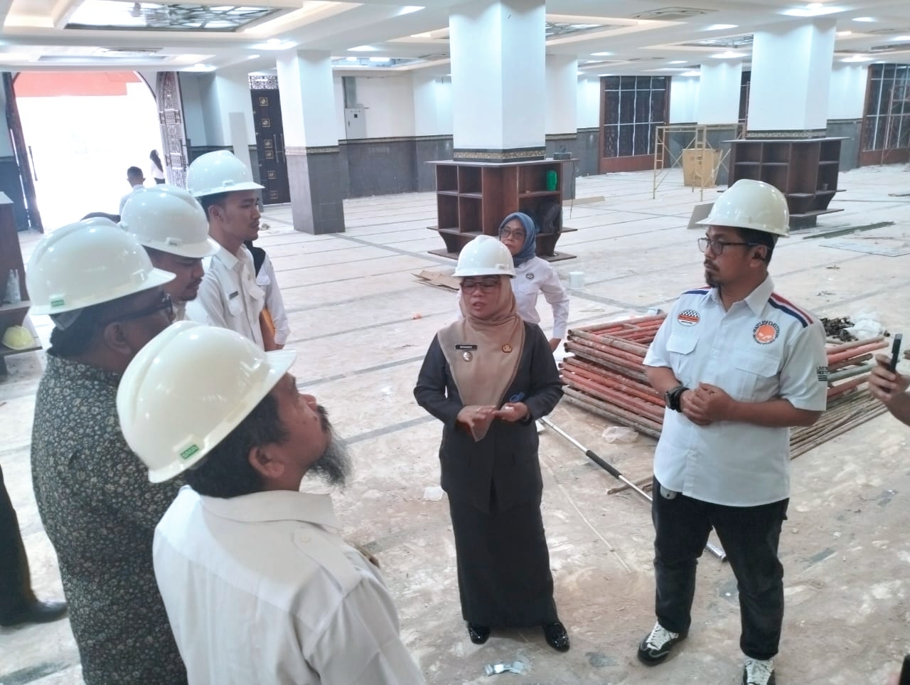 Wabup Kampar Pastikan Renovasi Islamic Center Bangkinang Rampung Akhir Januari