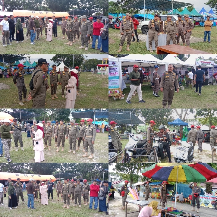 Satpol PP Kampar Siaga Amankan Pesta Rakyat HUT ke-76, Situasi Kondusif