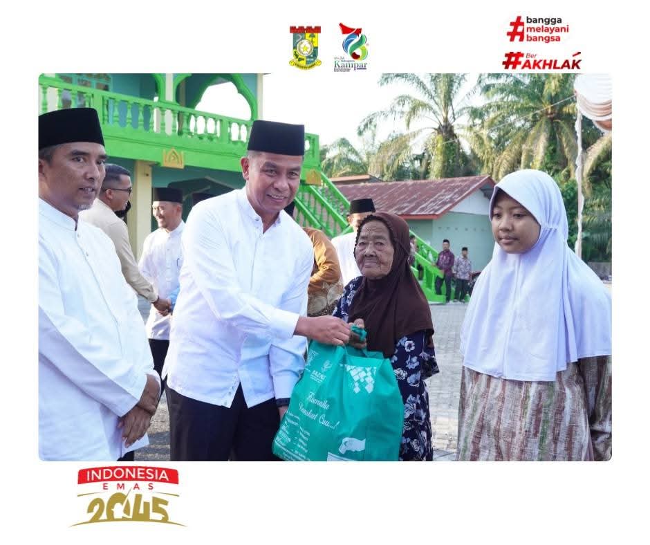 Bupati Kampar Ahmad Yuzar Pimpin Safari Ramadhan di Tapung Hilir