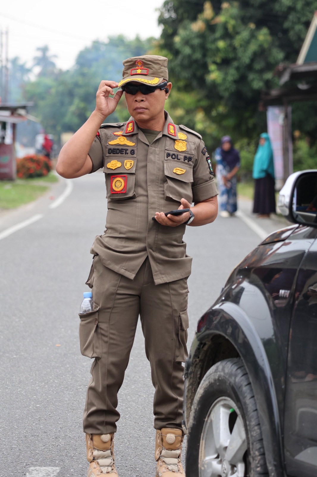 Satpol PP Kampar Kawal Festival Lomang Jelang Ayi Ayo Onam, Pengamanan Diperketat Sejak Pagi