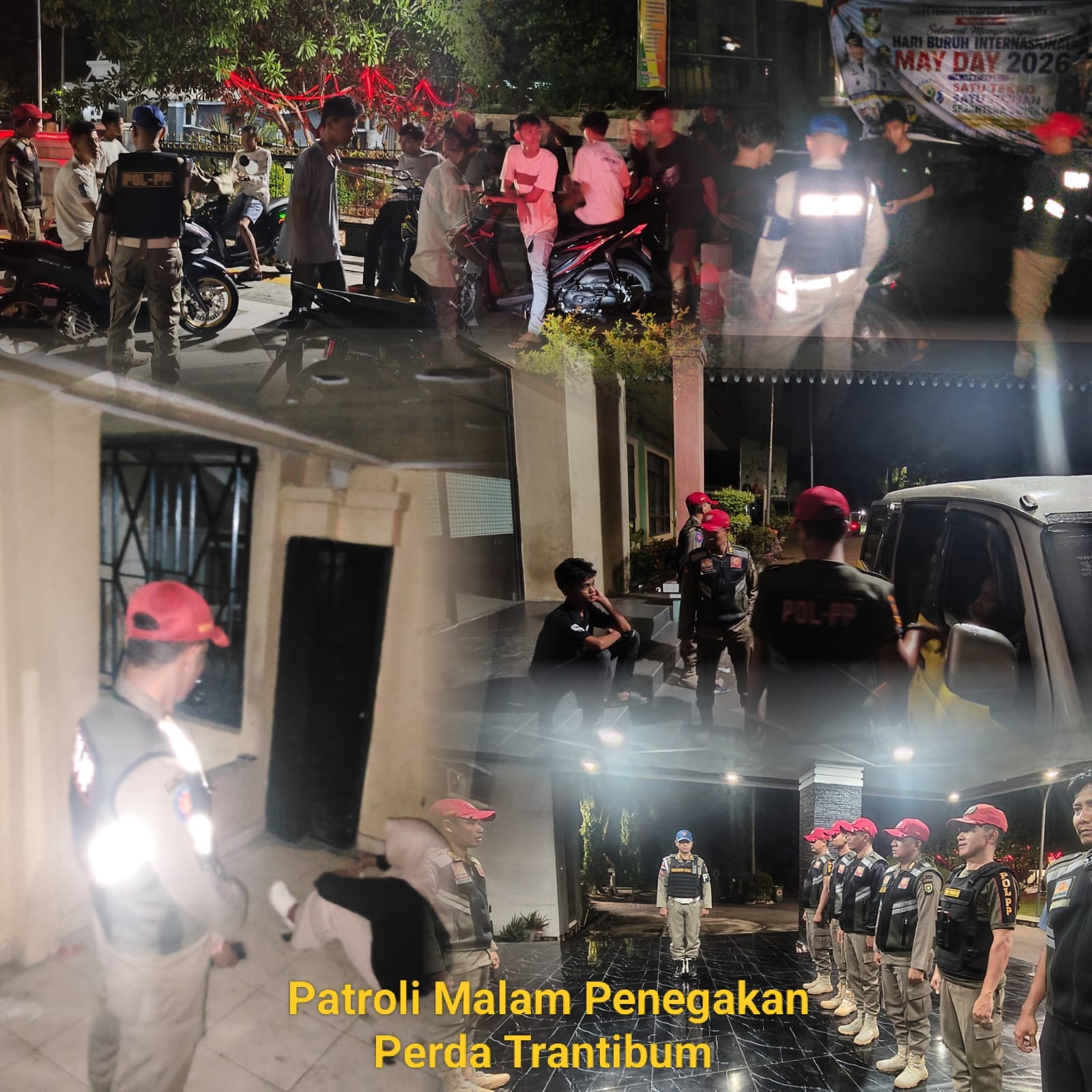 Satpol PP Kampar Gelar Patroli Malam, Kedepankan Edukasi dan Pendekatan Persuasif kepada Remaja