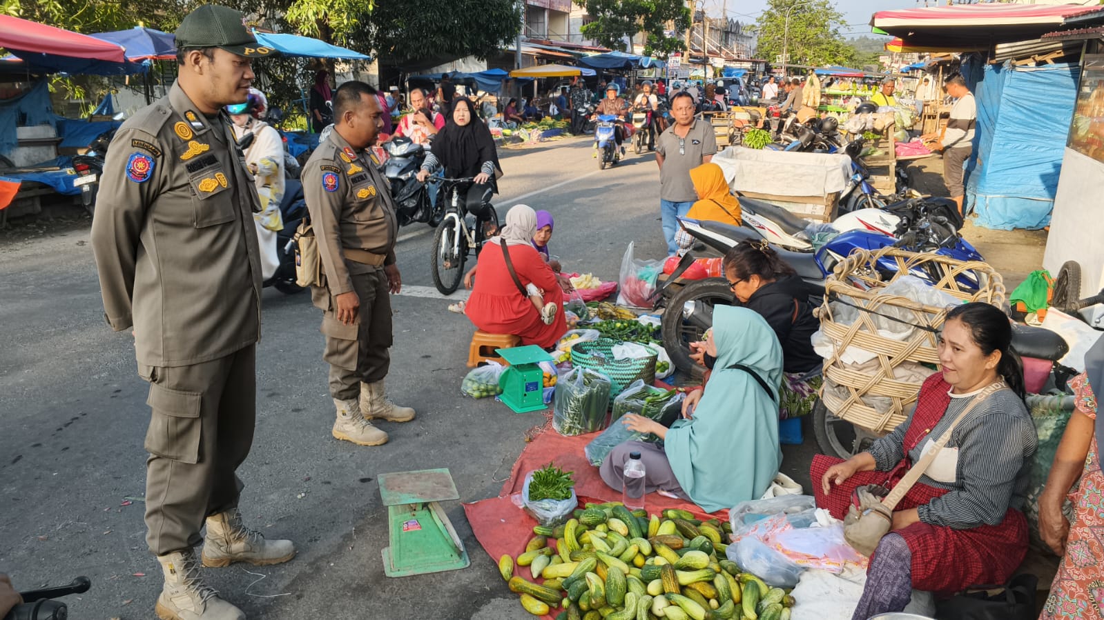 Satpol PP Kampar Intensifkan Penertiban PKL di Pasar Inpres Bangkinang