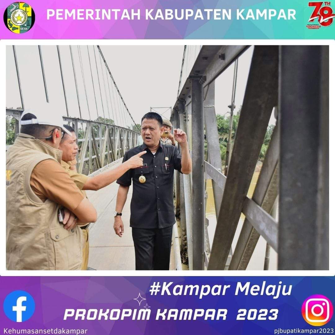Pj Bupati Kampar Lakukan Peninjauan Infrastruktur Jalan dan Jembatan Pasca Banjir