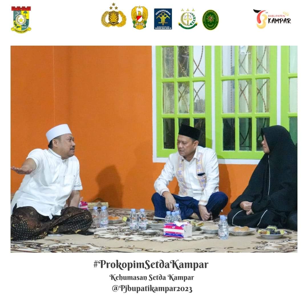 Pj Bupati Hambali Hadiri Tahlilan Mertua Mantan Bupati Kampar Catur Sugeng Susanto