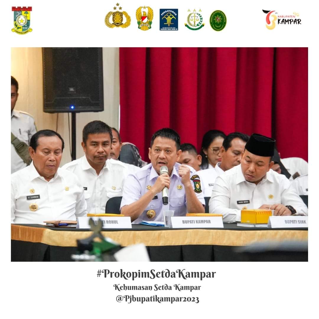 Pj Bupati Rakor Konflik Lahan dan Sosialisasi Kebijakan Fasilitas Pembangunan Kebun Masyarakat